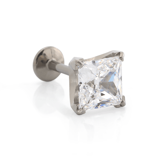 Prong-Set Princess Cut Gem