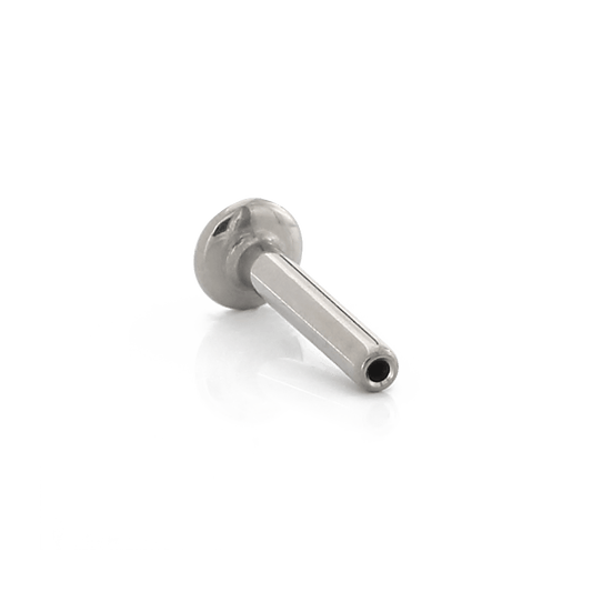 18g Small Disk Threadless Post - Titanium