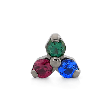 Trinity - Emerald CZ / Sapphire CZ / Ruby CZ