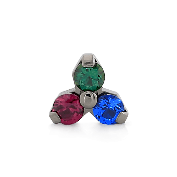 Trinity - Emerald CZ / Sapphire CZ / Ruby CZ