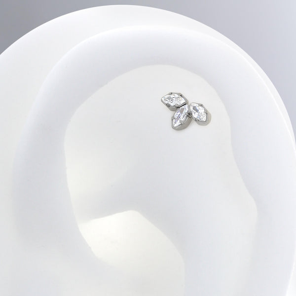 Triple Marquise Fan - Titanium