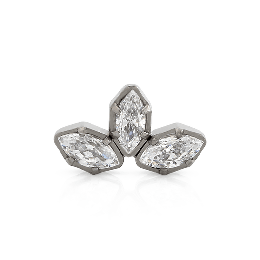 Triple Marquise Fan - Titanium