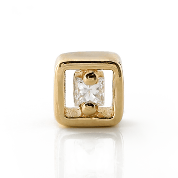 Hollow Square with Stone - Diamond