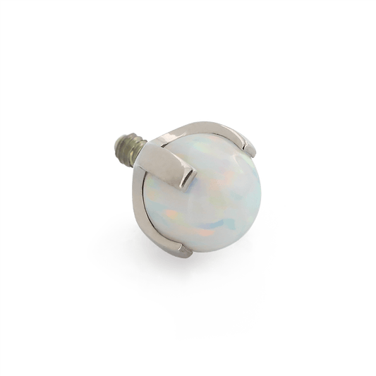 4 Prong Claw-set - Threaded - Titanium