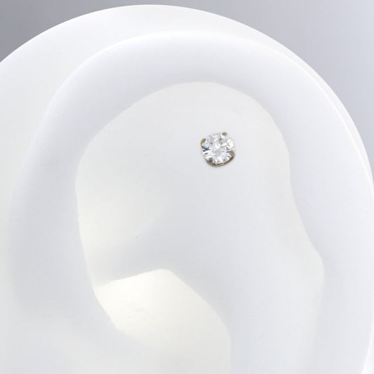 Prong Gem - White CZ