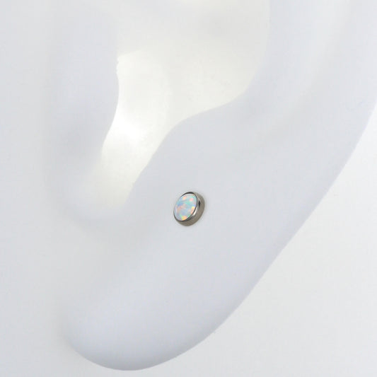 Cabochon - White Opal