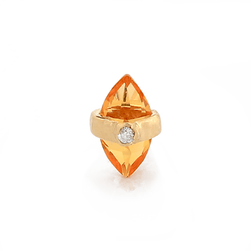 Crystalized w/ DIA - Citrine