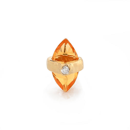 Crystalized w/ DIA - Citrine