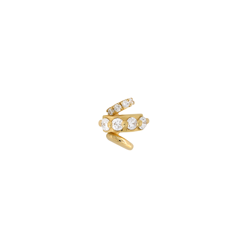 Every Which Way White DIA BITTY pin style fashion art body jewelry earring earlobe lip philtrum cartilage nose nostril conch helix tragus gemstones Pupil Hall IRIS PIERCING STUDIOS