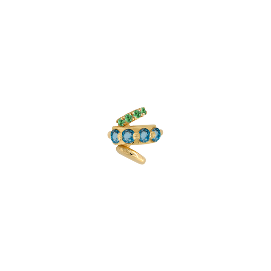 Every Which Way Blue DIA and Tsavorite BITTY pin style fashion art body jewelry earring earlobe lip philtrum cartilage nose nostril conch helix tragus gemstones Pupil Hall IRIS PIERCING STUDIOS