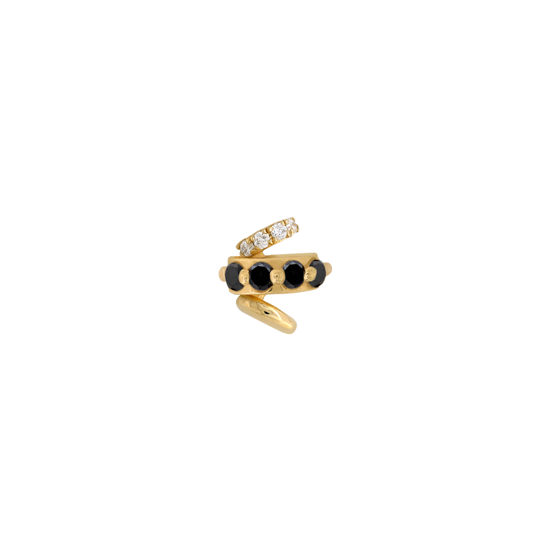 Every Which Way Spinel and White DIA BITTY pin style fashion art body jewelry earring earlobe lip philtrum cartilage nose nostril conch helix tragus gemstones Pupil Hall IRIS PIERCING STUDIOS