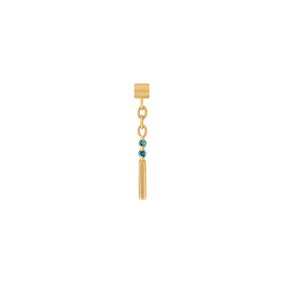 Sticks and Stones End single strand Tsavorite and Blue-diamondsingle strand pin end dangle style fashion art body jewelry earring earlobe helix cartilage nose nostril conch helix tragus gemstones Pupil Hall IRIS PIERCING STUDIOS