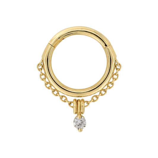 Stoned Chained Easy Ring