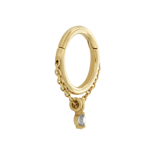 Stoned Chained Easy Ring