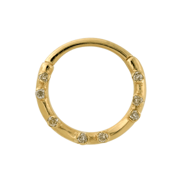 Everythingness Ring - Forward Facing - Champagne Diamonds