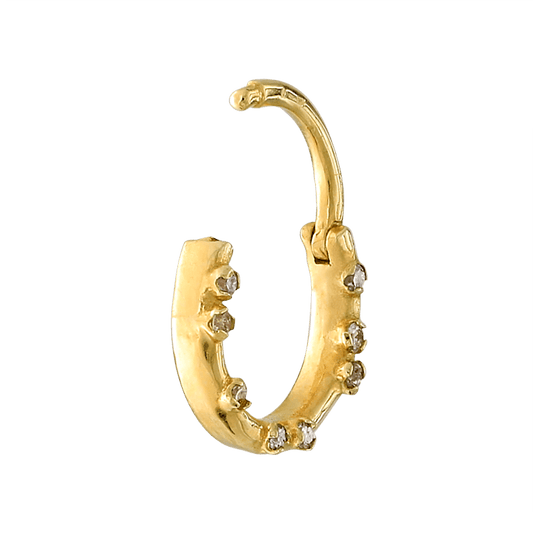 Everythingness Ring - Forward Facing - Champagne Diamonds