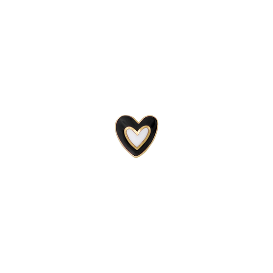 yellow gold white gold black and white two toned ticker pin end style fashion abstract bee art body jewelry earring earlobe helix cartilage nose nostril conch helix tragus lip gemstones Pupil Hall IRIS PIERCING STUDIOS