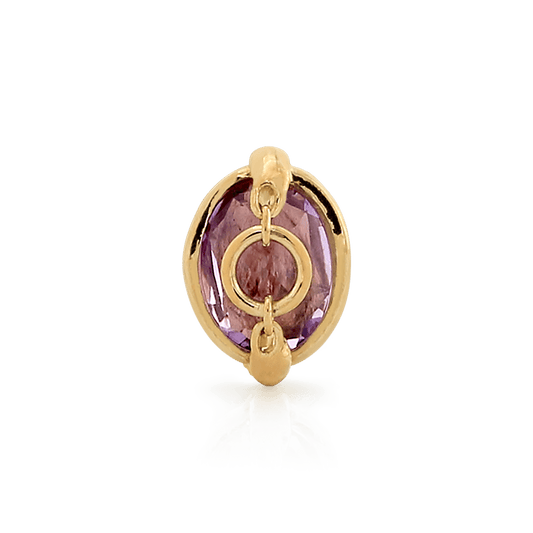 How Dare You Oval - Amethyst