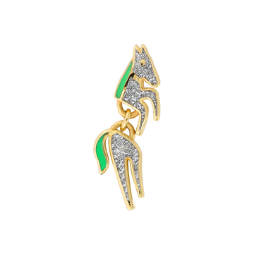 yellow gold silver glitz tail 100 club pupil hall boy jewelry horse dangle nostril cartilage earlobe IRIS PIERCING STUDIOS