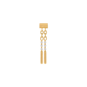 sticks and stones x2 strand white dia pin end dangle style fashion art body jewelry earring earlobe helix cartilage nose nostril conch helix tragus gemstones Pupil Hall IRIS PIERCING STUDIOS