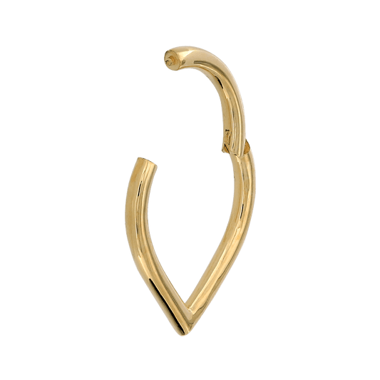 Plain Dropped Hinged Ring