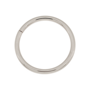 White Gold Plain Seam Ring