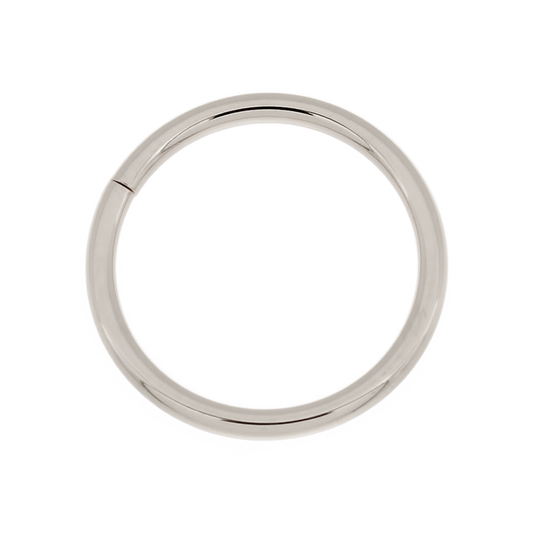 White Gold Plain Seam Ring