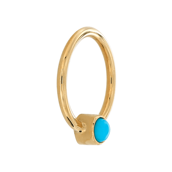 Bezel-set Fixed Gem Ring - Turquoise