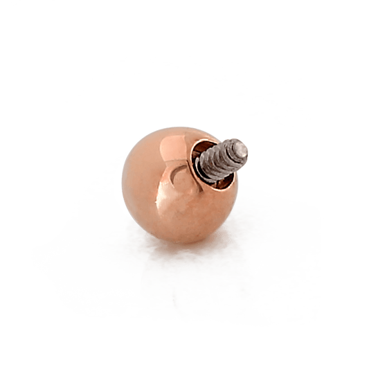 Gold Plain Ball - Threaded