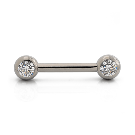 Forward Facing Side-set Gem Ball - Threadless