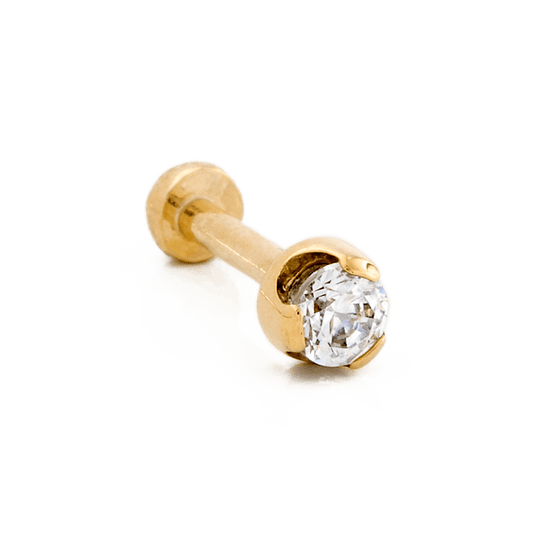 Prong-Set Faceted Gem