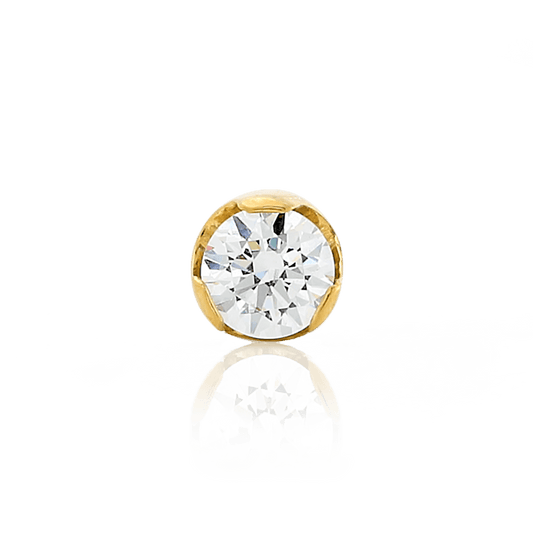 Prong-Set Faceted Gem