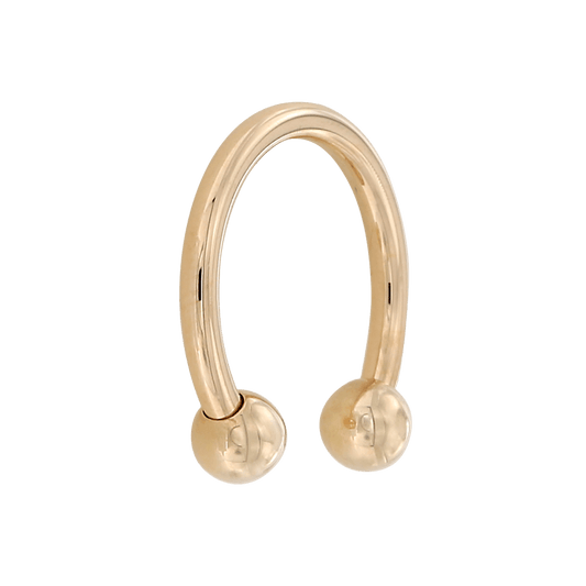 Gold Plain Circular Barbell