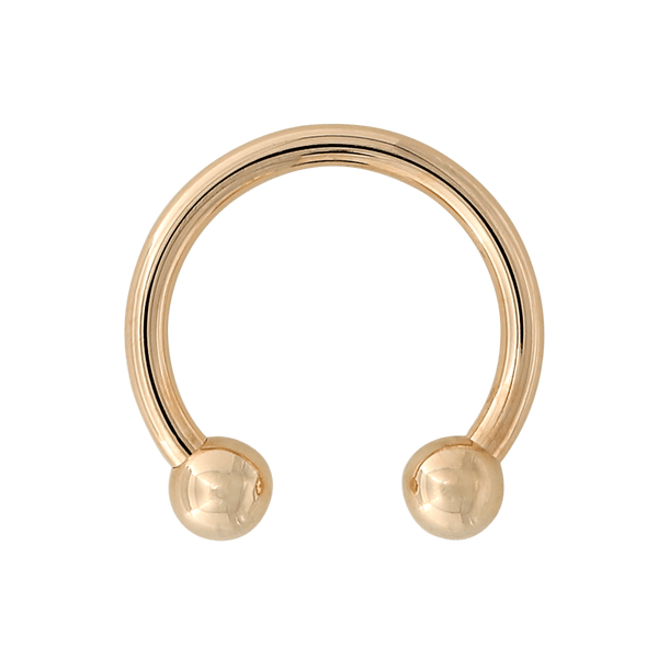 Gold Plain Circular Barbell
