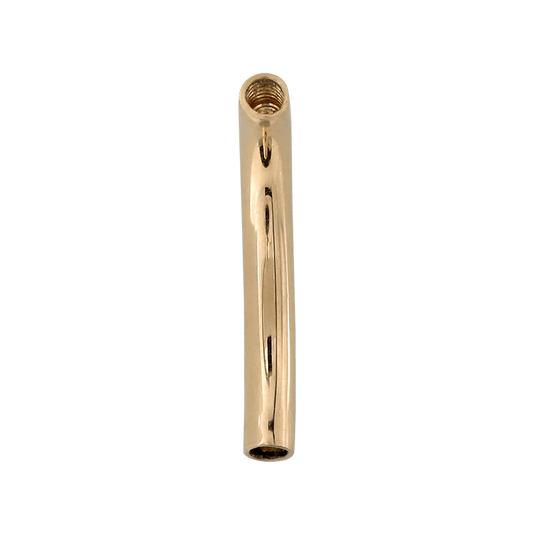 Gold Plain Curved Barbell - Threaded