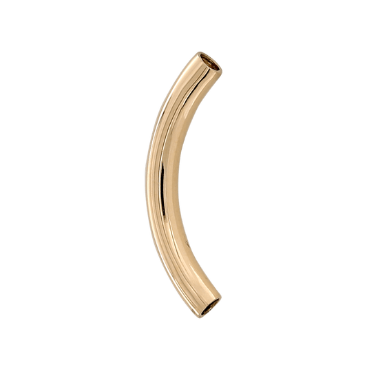 Gold Plain Curved Barbell - Threaded