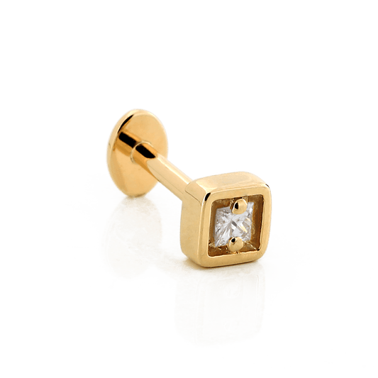 Hollow Square with Stone - Diamond