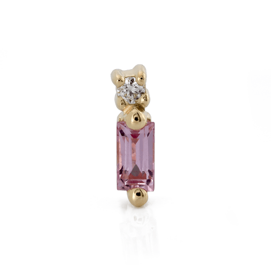 Shooting Baguette Gemstone - Pink Sapphire