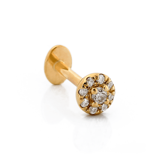 Round with Colored Gemstone - Diamond