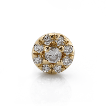 Round with Colored Gemstone - Diamond