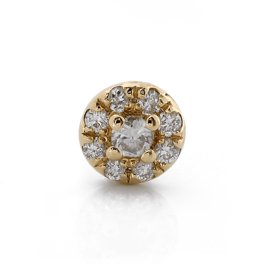 Round with Colored Gemstone - Diamond