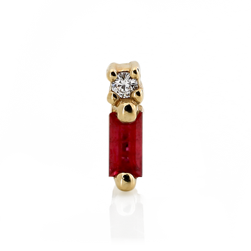 Shooting Baguette Gemstone - Ruby