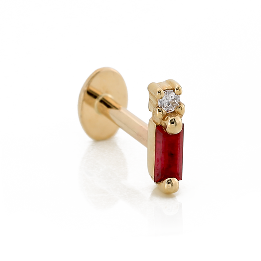Shooting Baguette Gemstone - Ruby