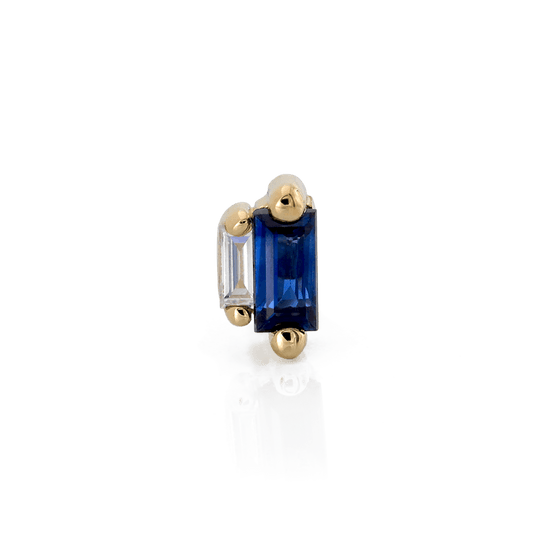 Stepping Baguettes - Dark Blue Sapphire