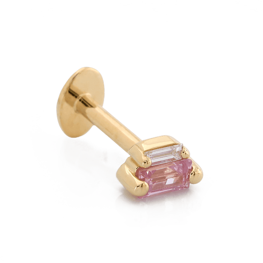 Stepping Baguettes - Pink Sapphire