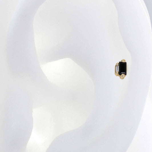 Stepping Baguettes - Black Sapphire