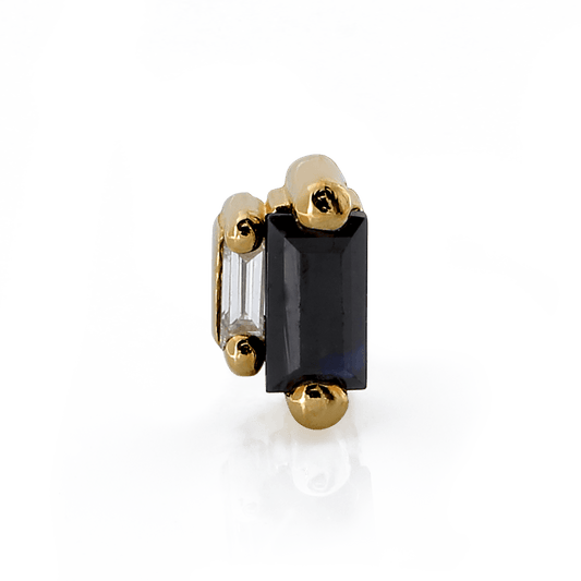 Stepping Baguettes - Black Sapphire