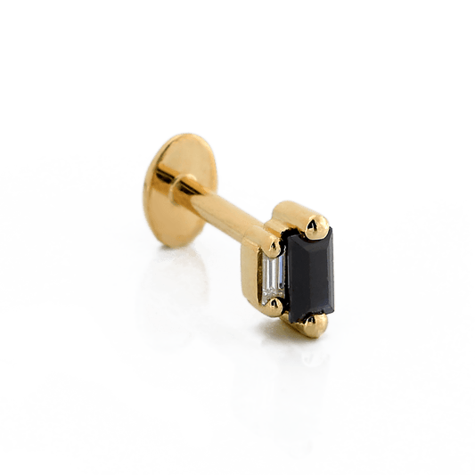 Stepping Baguettes - Black Sapphire