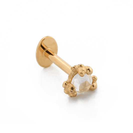 Cleo Beaded - White Topaz